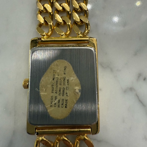 Vintage Women’s Ronica Quartz Wrist Watch Gold Toned Triple Chain - Picture 4 of 5